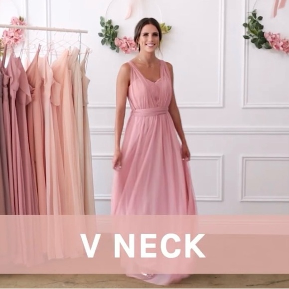 Birdy Grey Christina Convertible Tulle Dress In Dusty Blue. New With Tags. - Picture 16 of 16